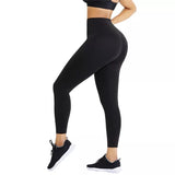 High - waist tummy control leggings with lined velvet